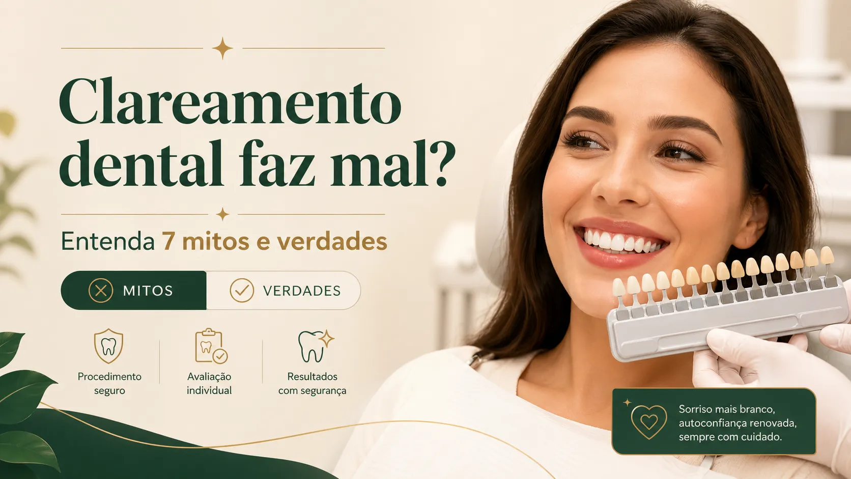 Paciente em avaliação para clareamento dental em Curitiba